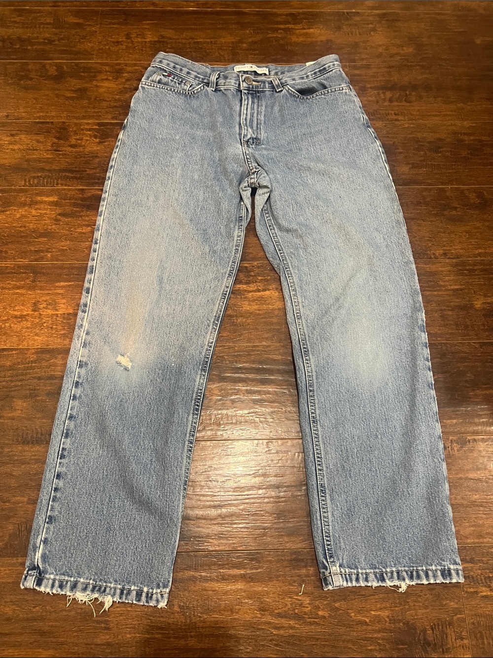 Tommy Hilfiger Women’s 8 No Stretch perfect blue color Boyfriend fit Vintage